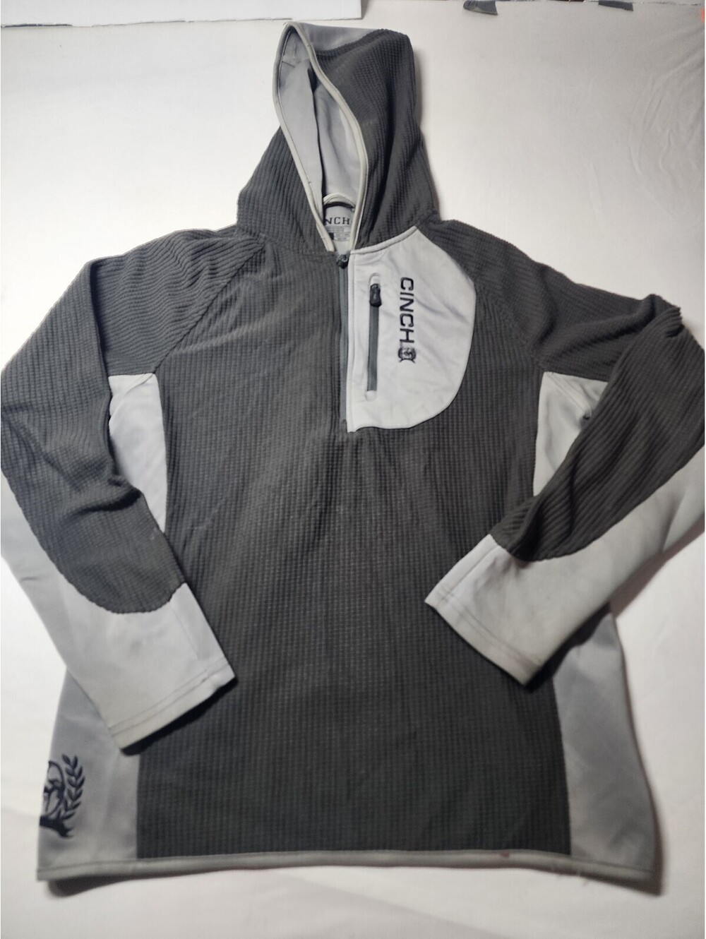 Cinch Quarter Zip Pull Over Men's Medium Long Sleeve